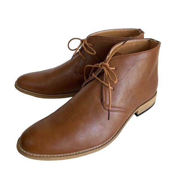Royal Shoes boots men\'s size 9 leather Edwin Chelsea Tobacco NEW main image 6